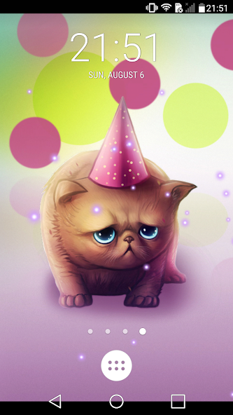 Birthday Cat live wallpaper