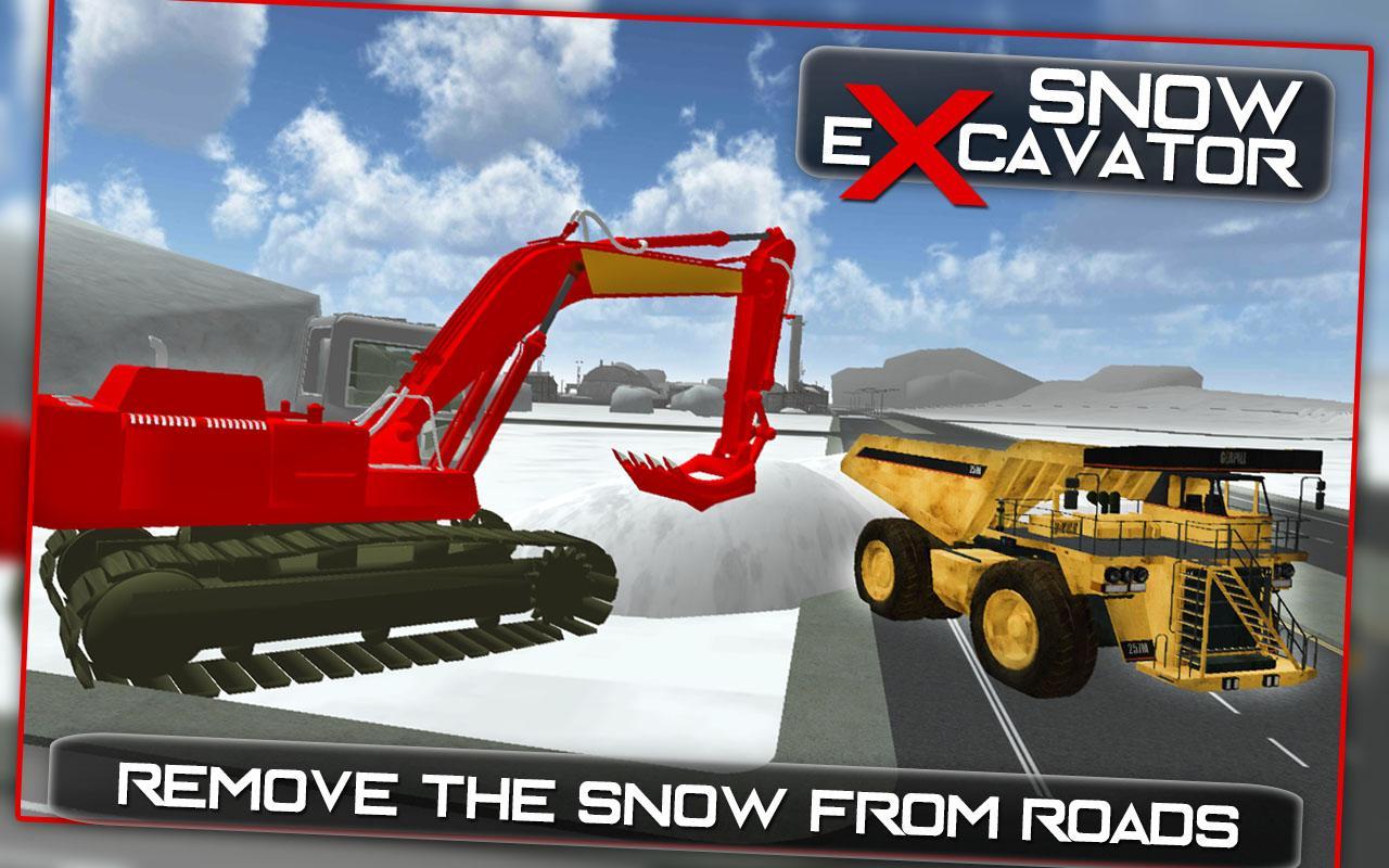 Heavy Excavator Snow Rescue