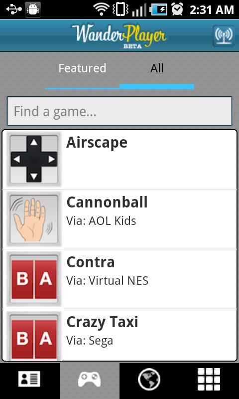 WanderPlayer - Game Controller