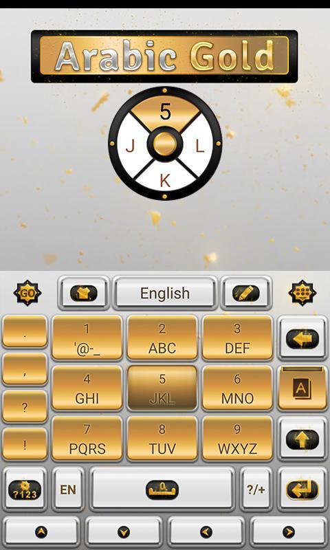 Arabic Gold GO Keyboard Theme