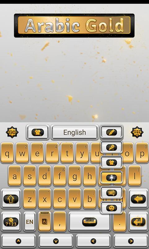 Arabic Gold GO Keyboard Theme