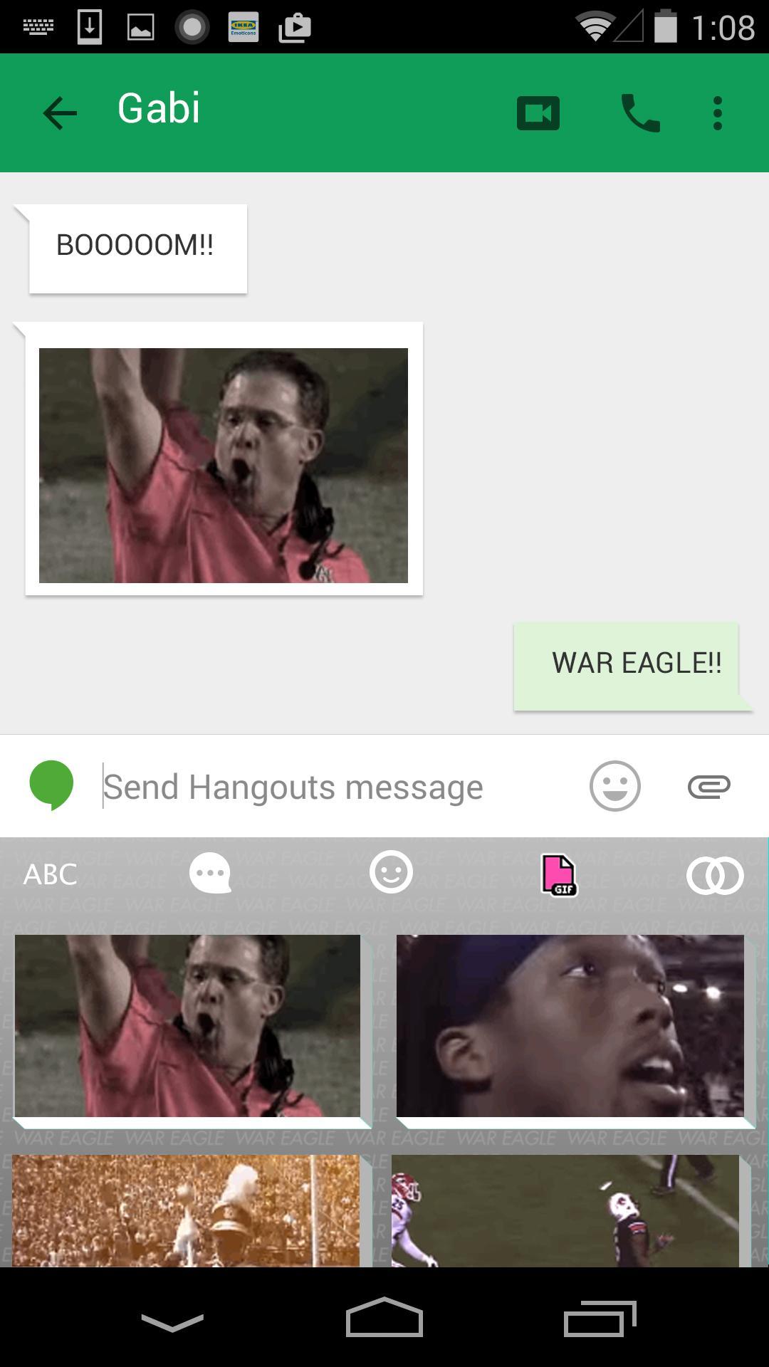 Auburn Emoji Keyboard