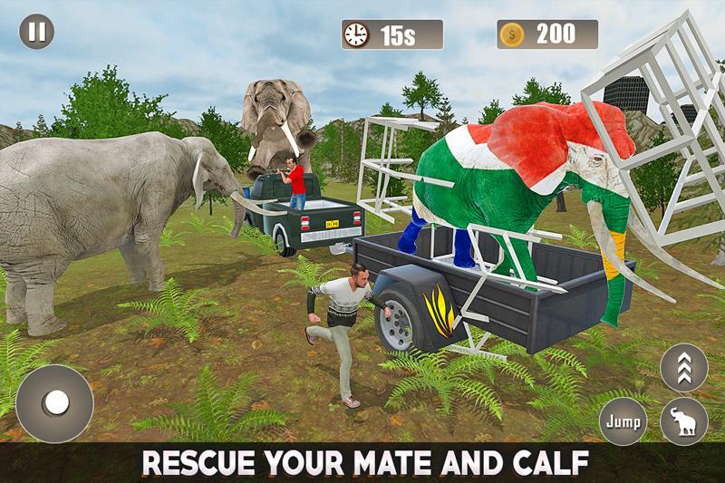Elephant City Attack Simulator: Wild Animal Games