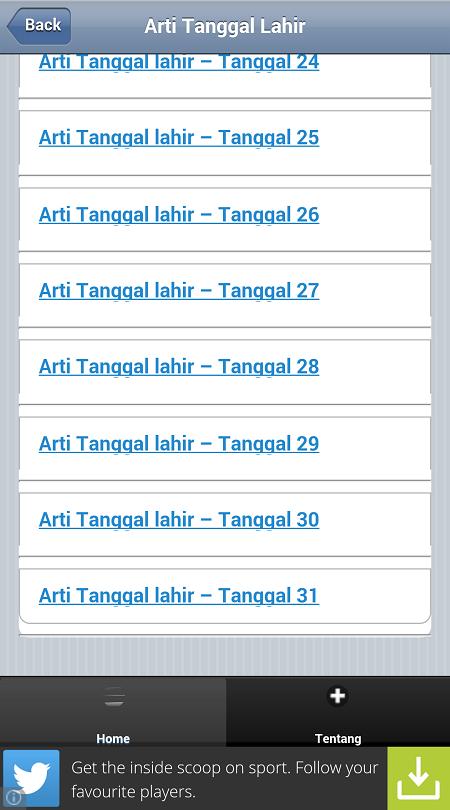 Primbon Arti Tanggal Lahir