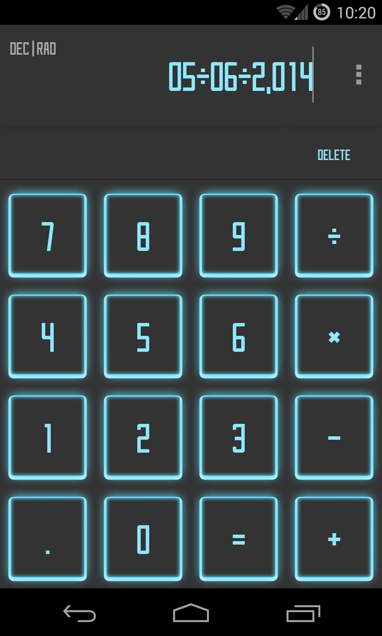 Calculator SAO Theme
