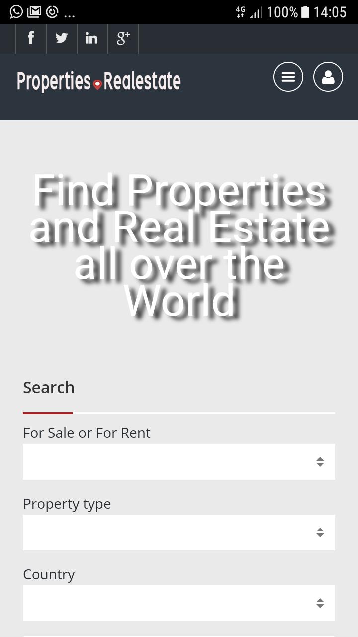 Find Property and Real Estate world wide!