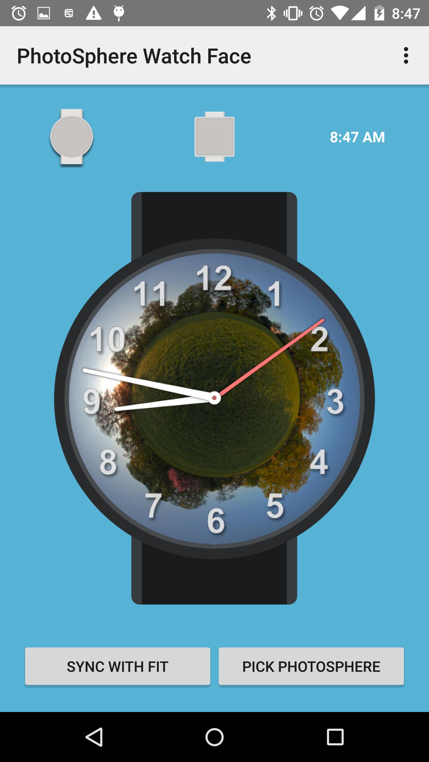 PhotoSphere Watch Face