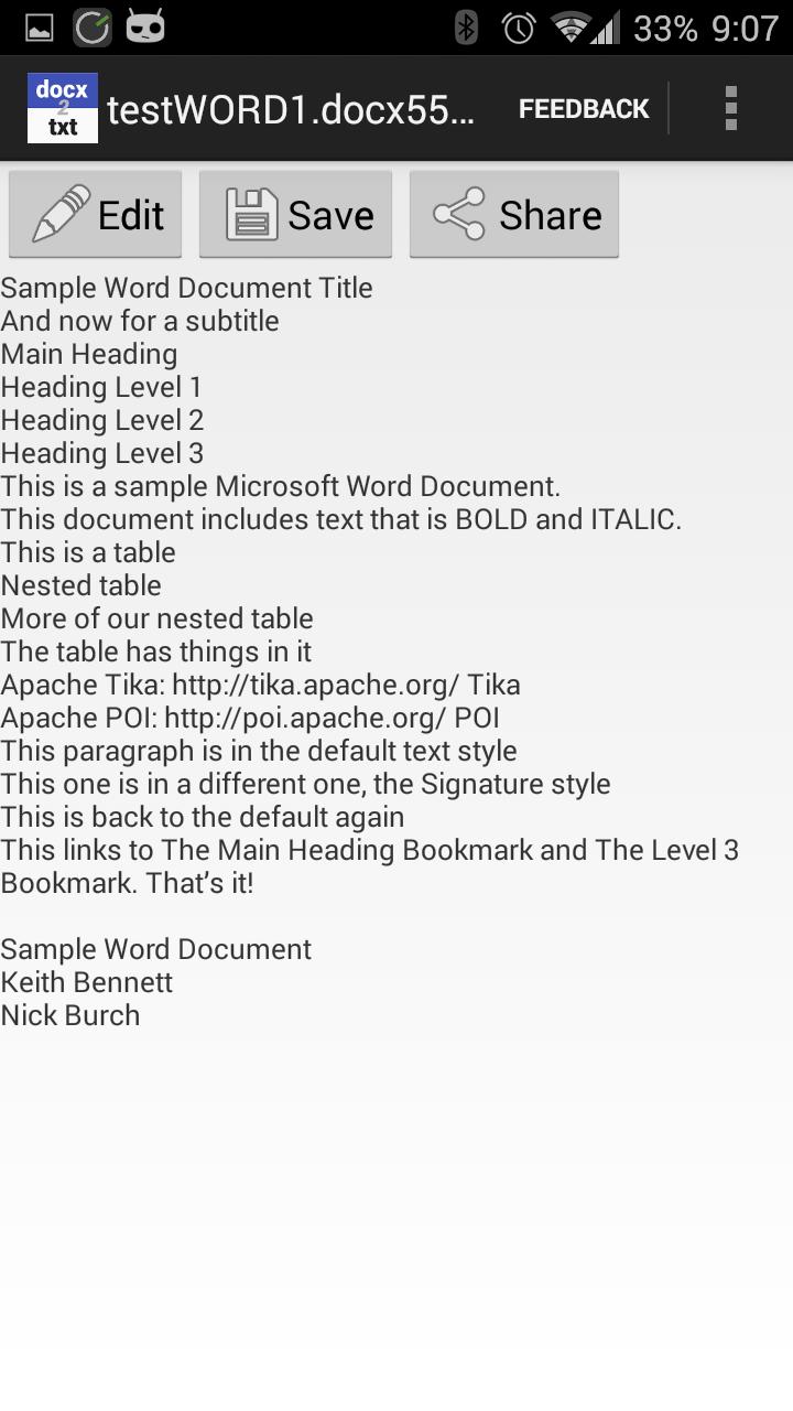 DocX To Txt Document Converter