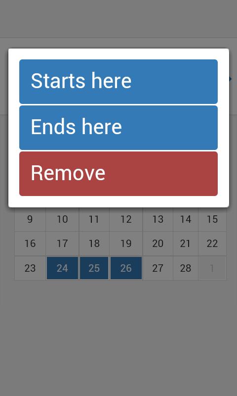 Discrete Period Calendar