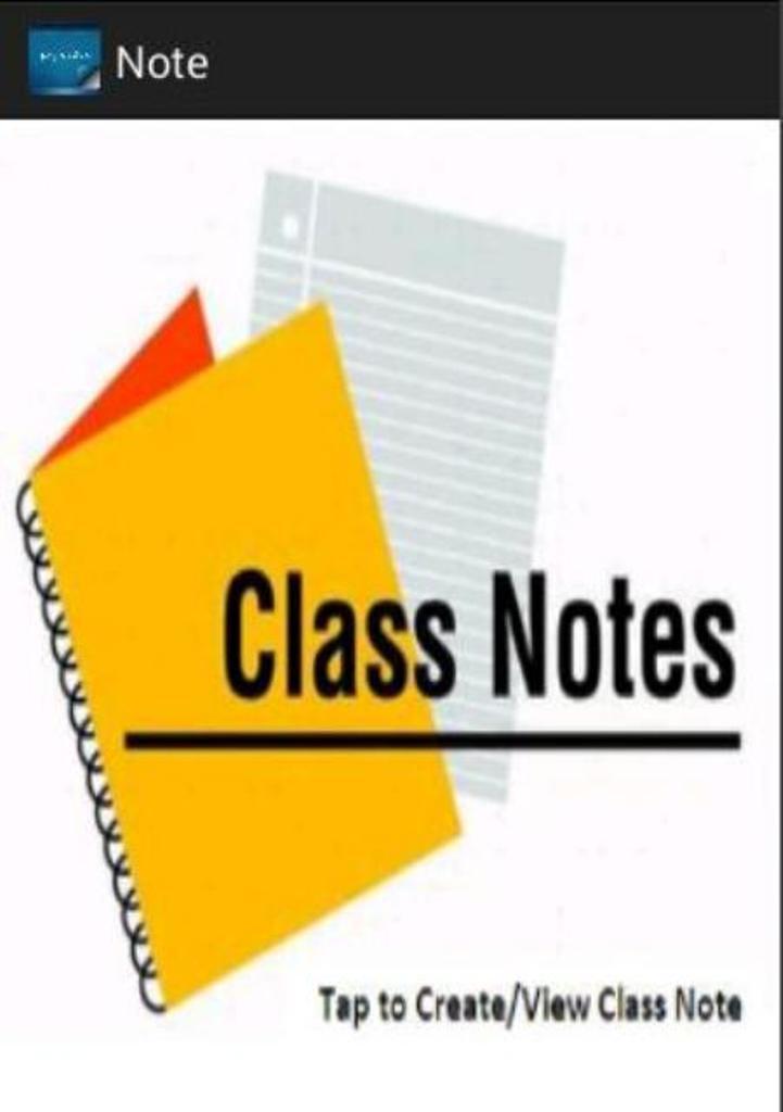 Class Notes