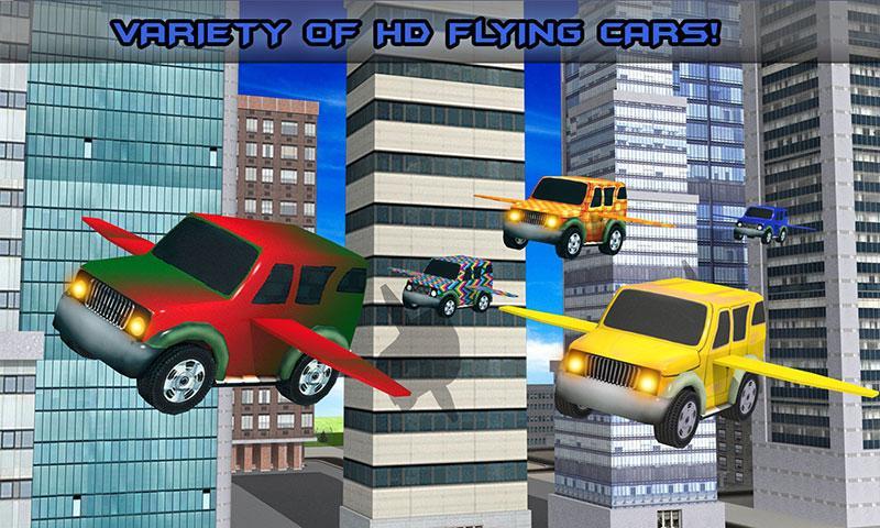 Futuristic Kids Flying Cars