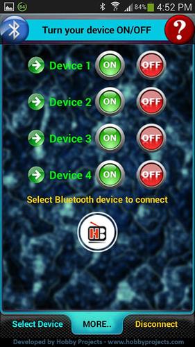 Bluetooth 4 Relays Control Pro