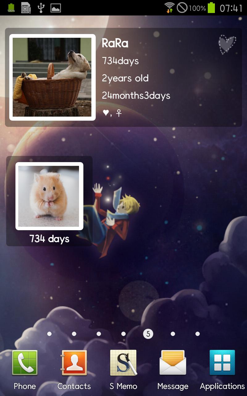 Pets birth calculation widget