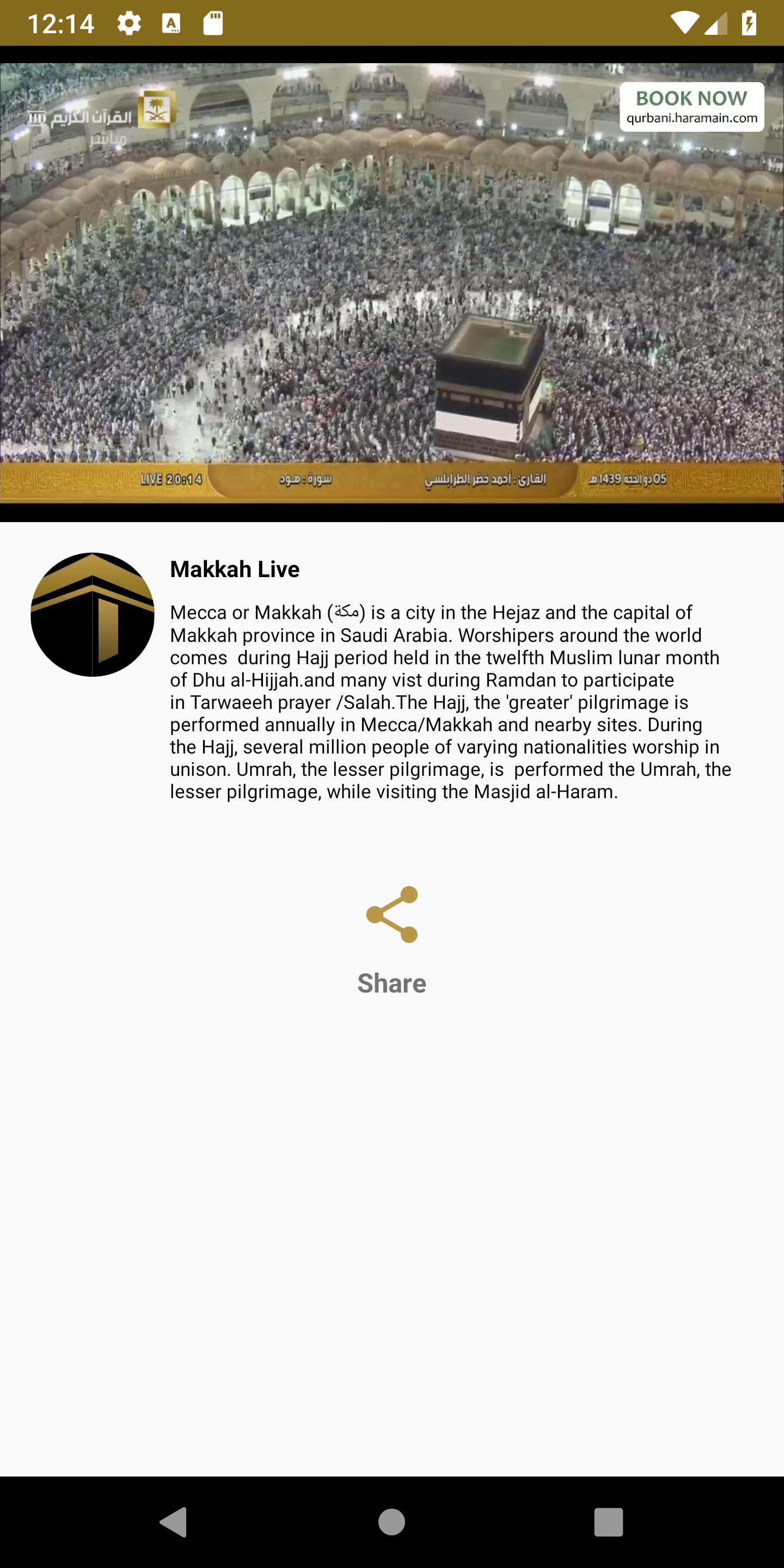 Makkah Live Streaming