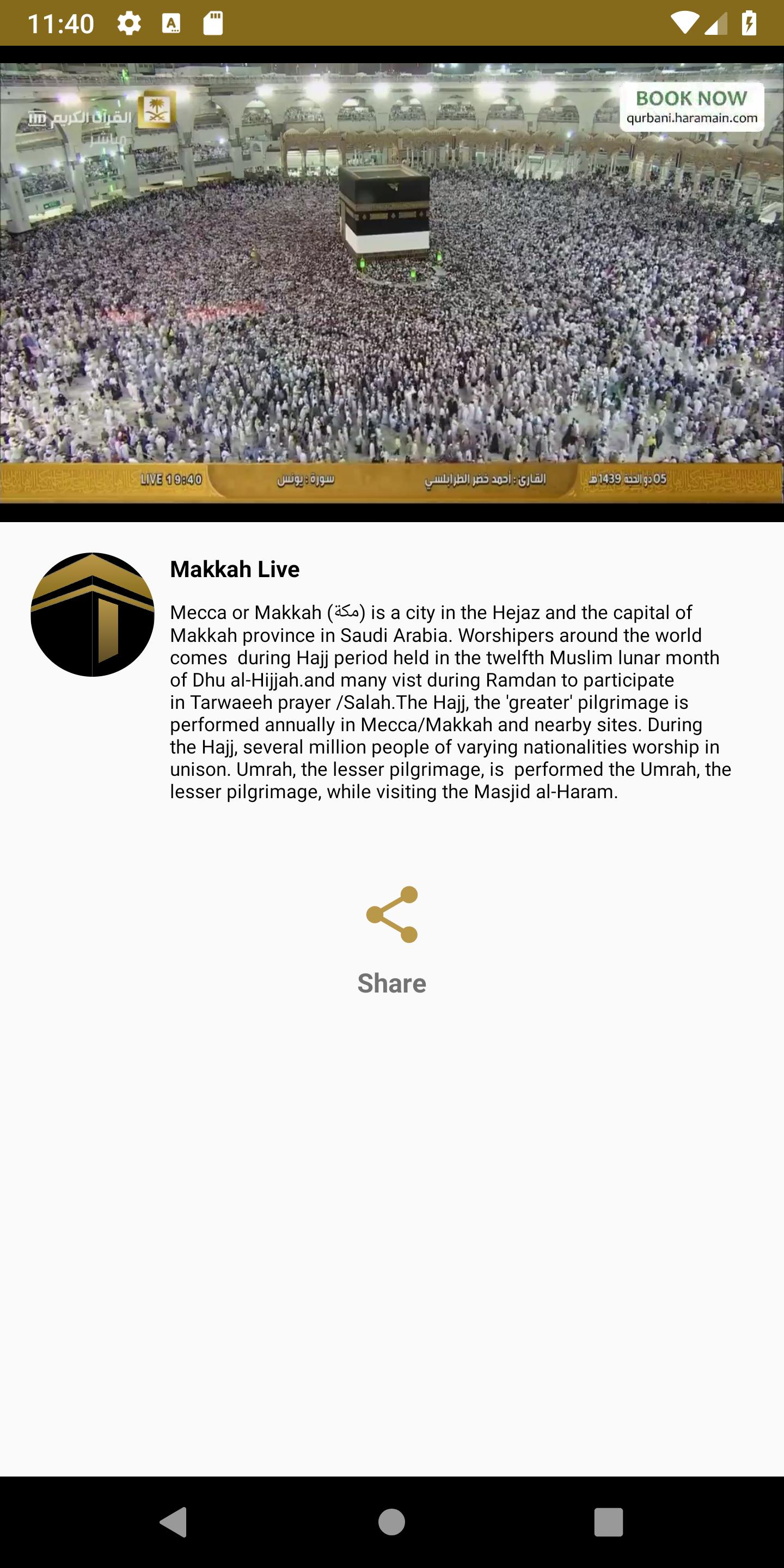 Makkah Live Streaming