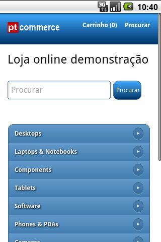 Opencart mobile store