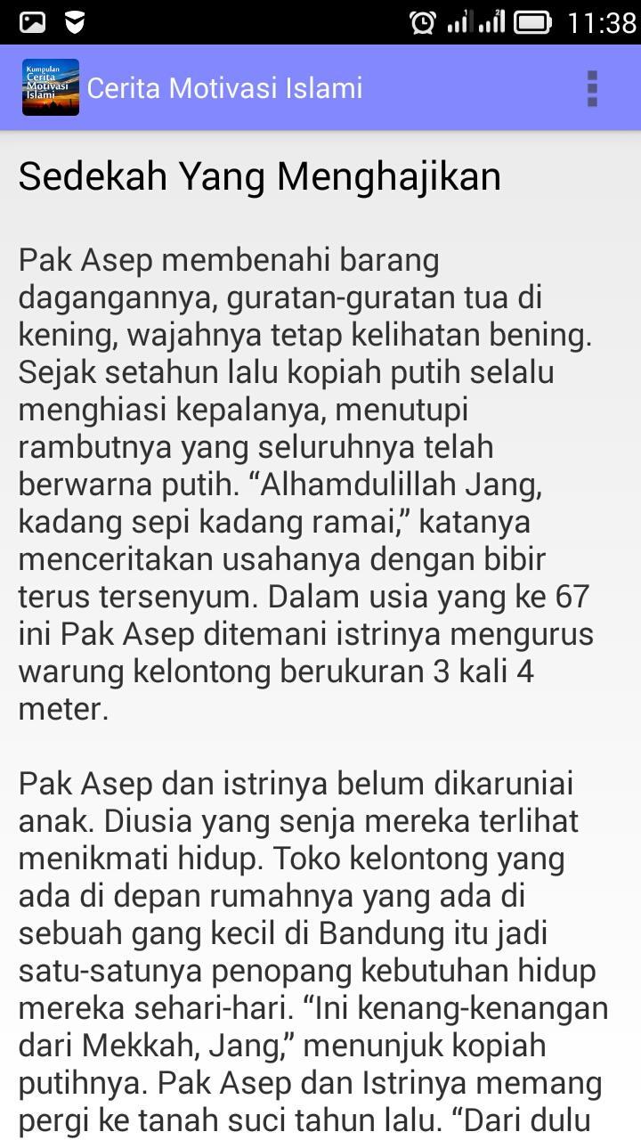 Cerita Motivasi Islami