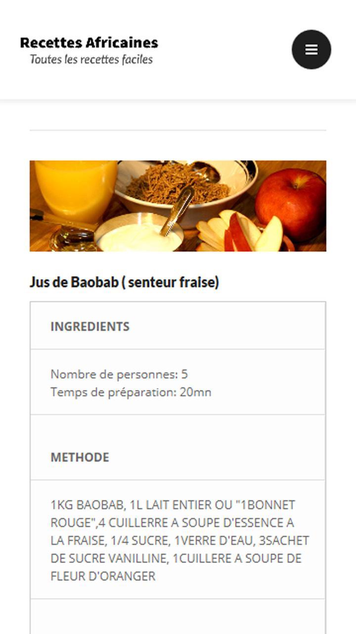 Recettes Africaines Faciles