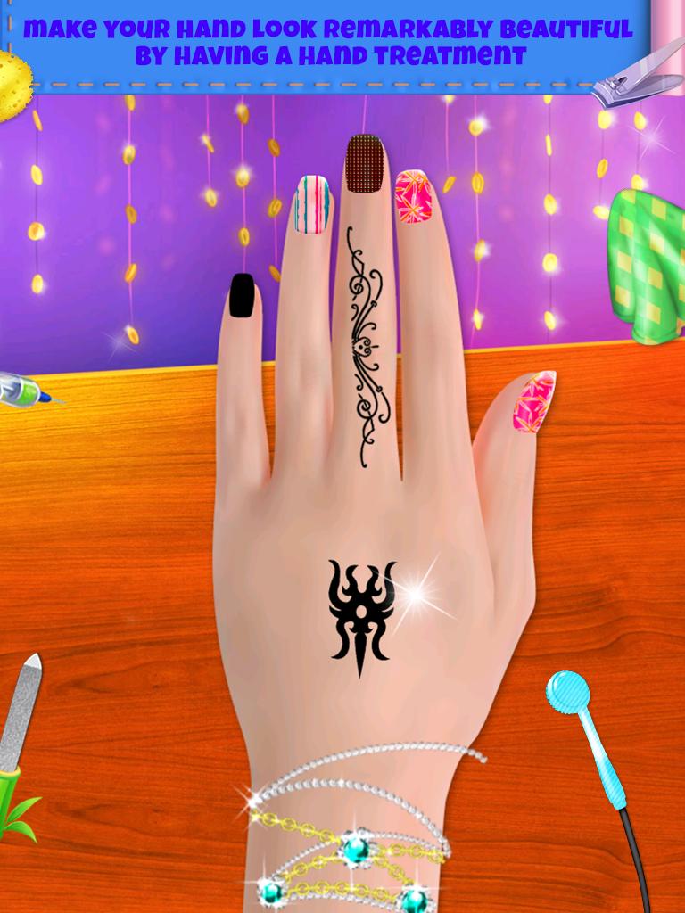 hand makeup salon treatment