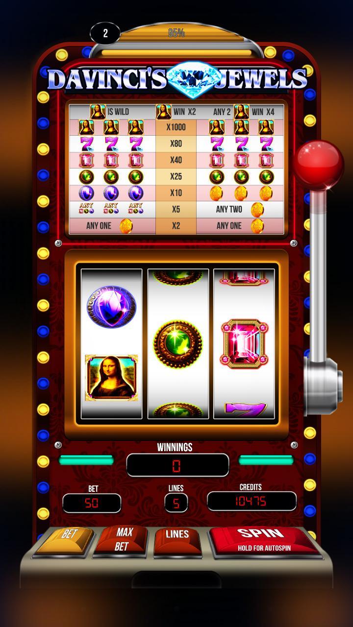 Casino Slots:Da Vinci's Jewels