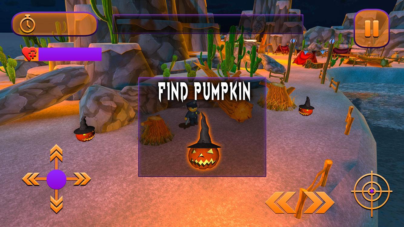 Hidden Object Finding: Pumpkin Shooting Game
