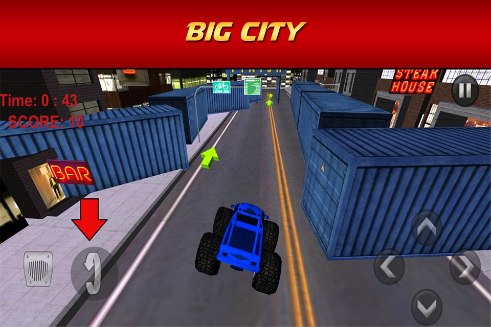 Monster Truck Racing Stunts 3D
