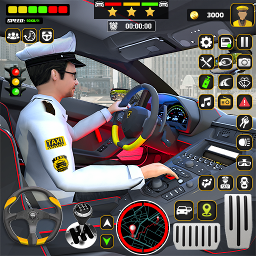 City Taxi Car Driving Game