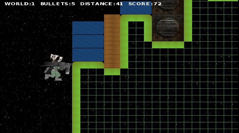 Cosmic Rakoon Big Guns Parody