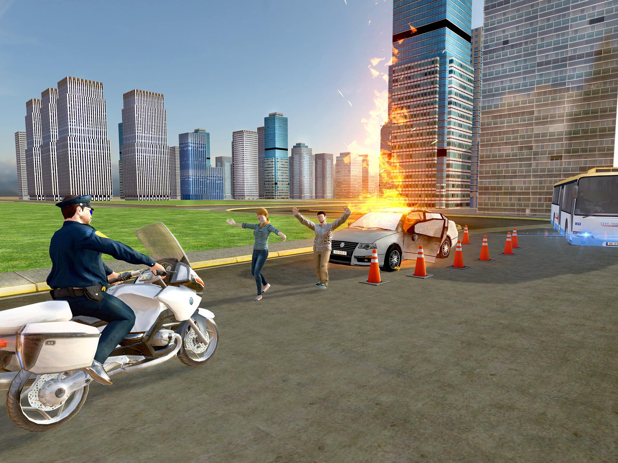 Flying Police Bike Rider 2016