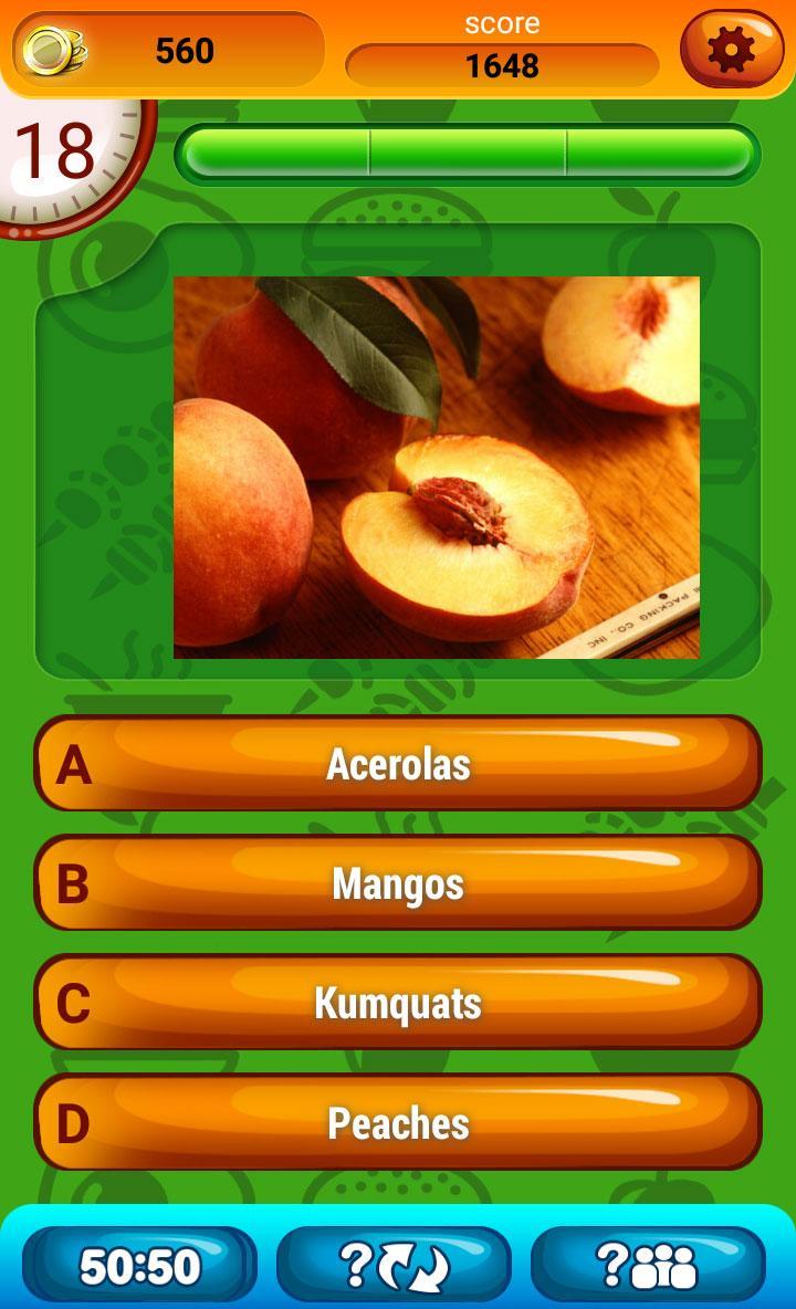 Food Trivia Questions Quiz