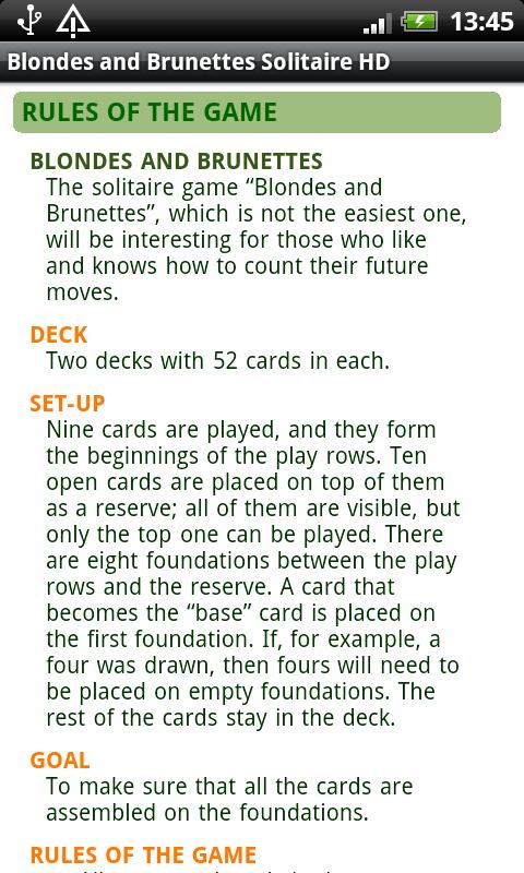 Blondes & Brunettes Solitaire