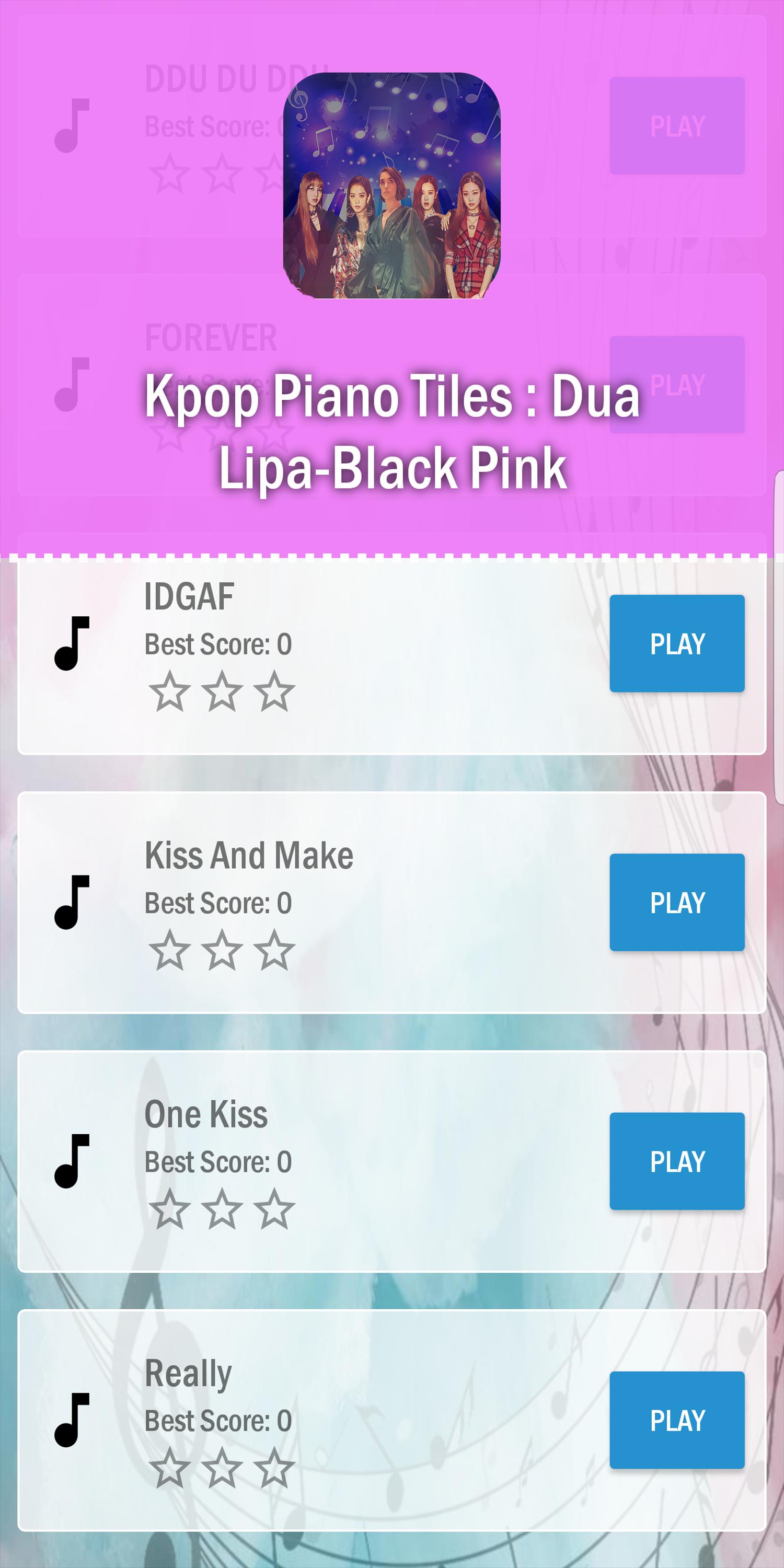 Kpop Piano Tiles : Dua Lipa-Black Pink