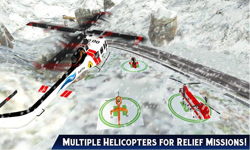 Helicopter Rescue Snow Storm