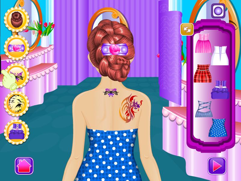 Hair style salon girls games