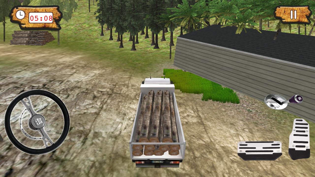 Jungle Wood Cargo Truck 3D