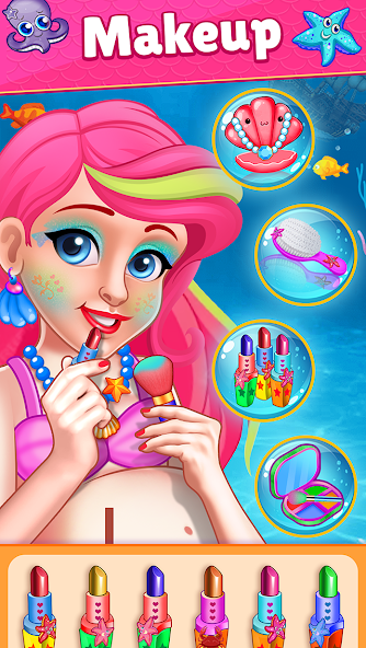 Mermaid Mom & Baby Care Game