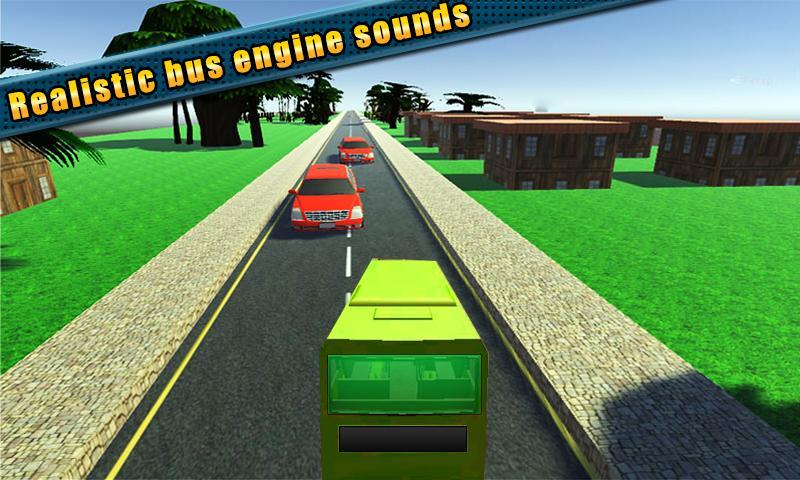 Driving in Bus Racing 3D