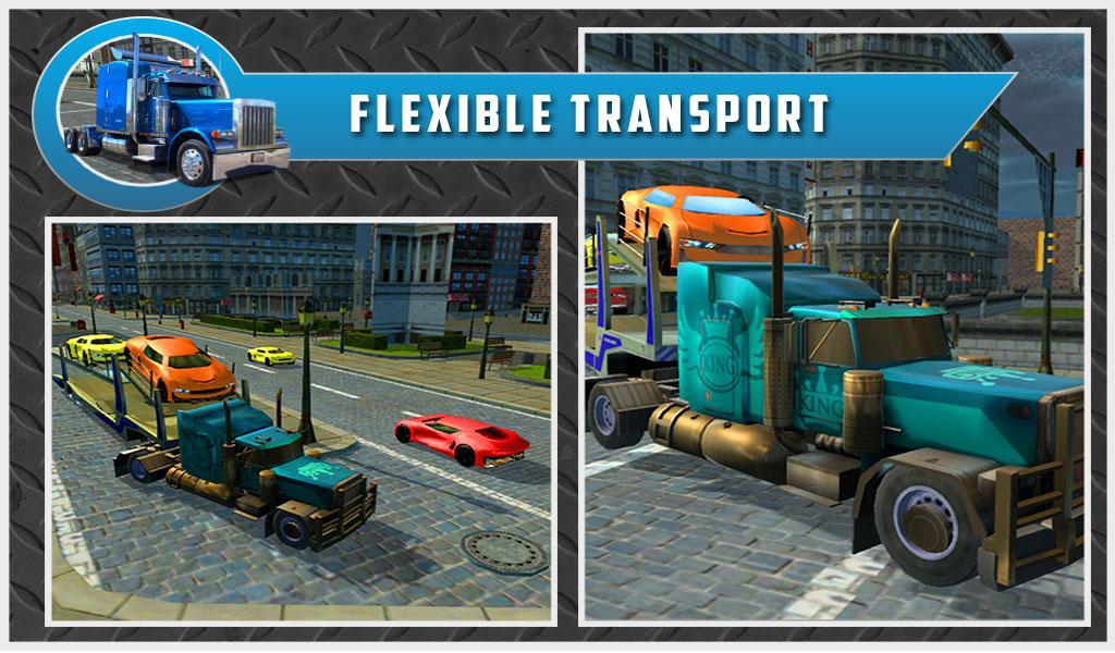 Car Transport Trailer Truck 4d