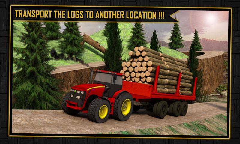 Log Transporter Tractor Crane