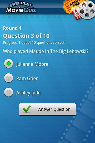 FreePlay Movie Quiz