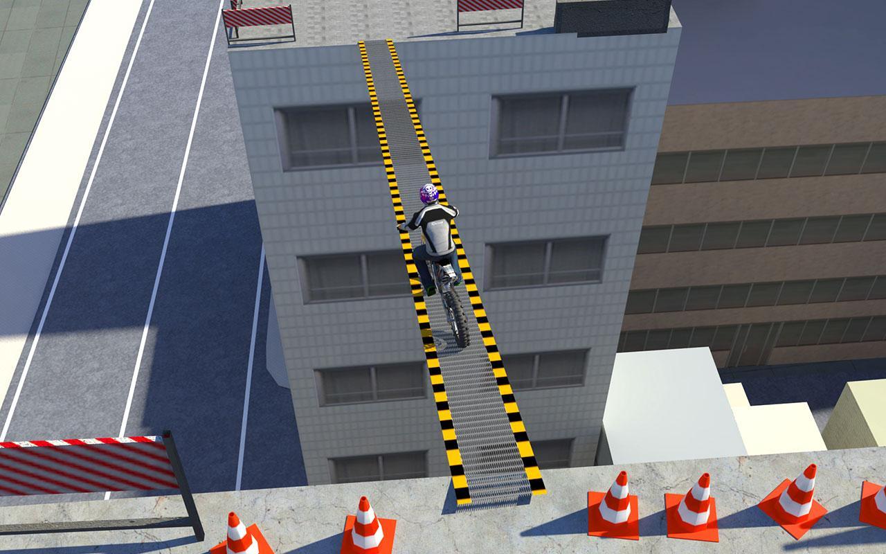 Bike Racing On Roof