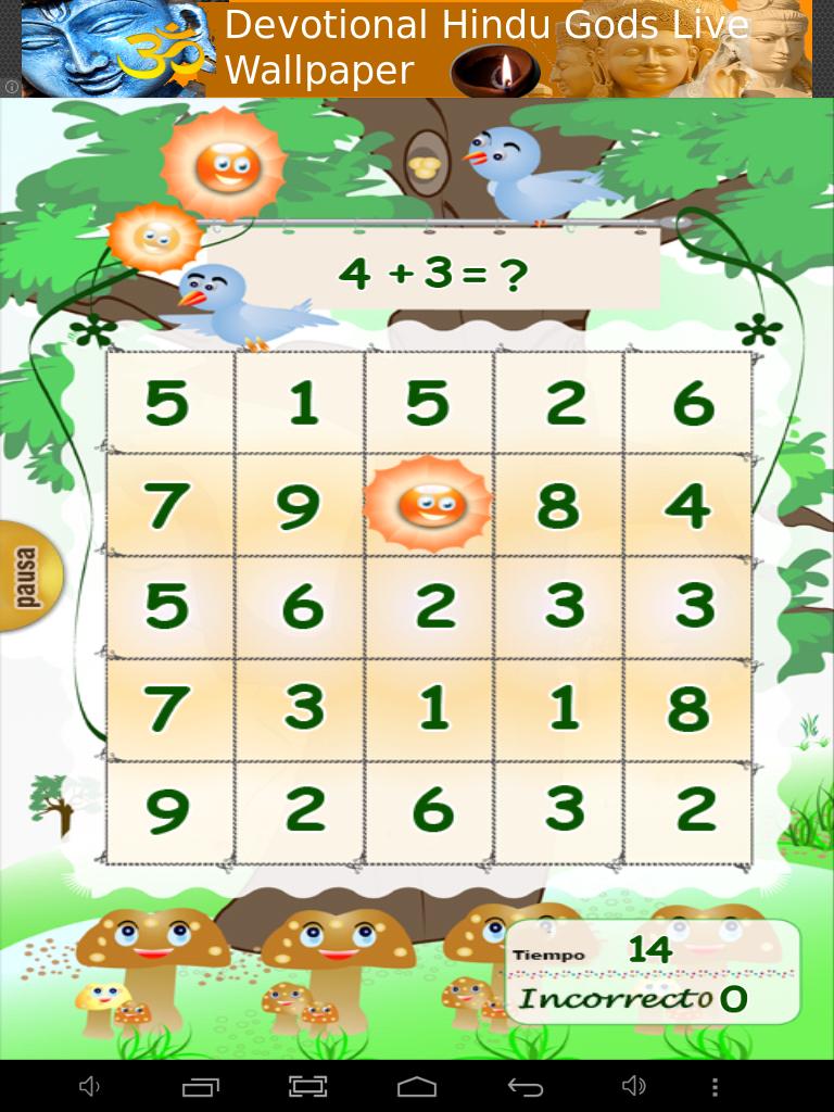 Math Bingo-spanish