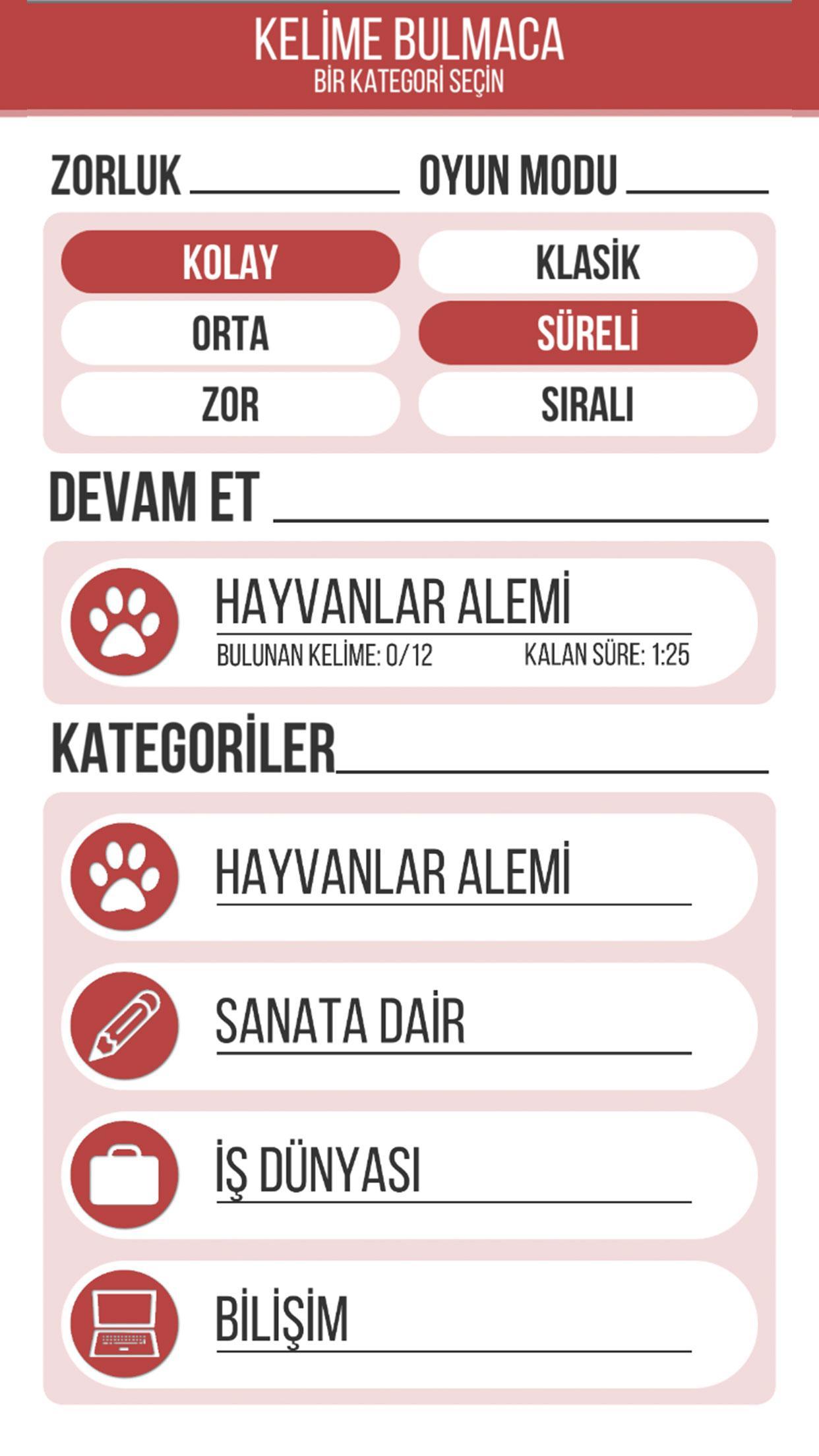 Kelime Bul