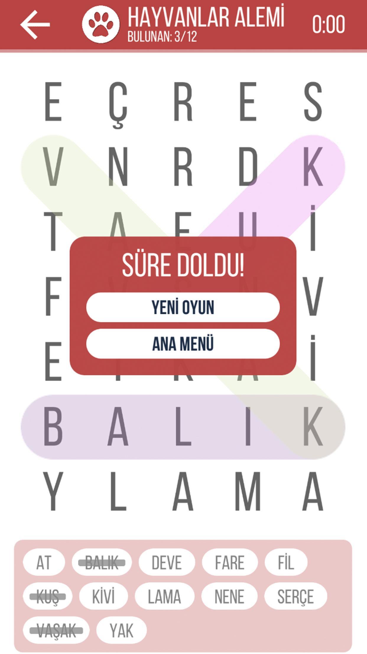 Kelime Bul