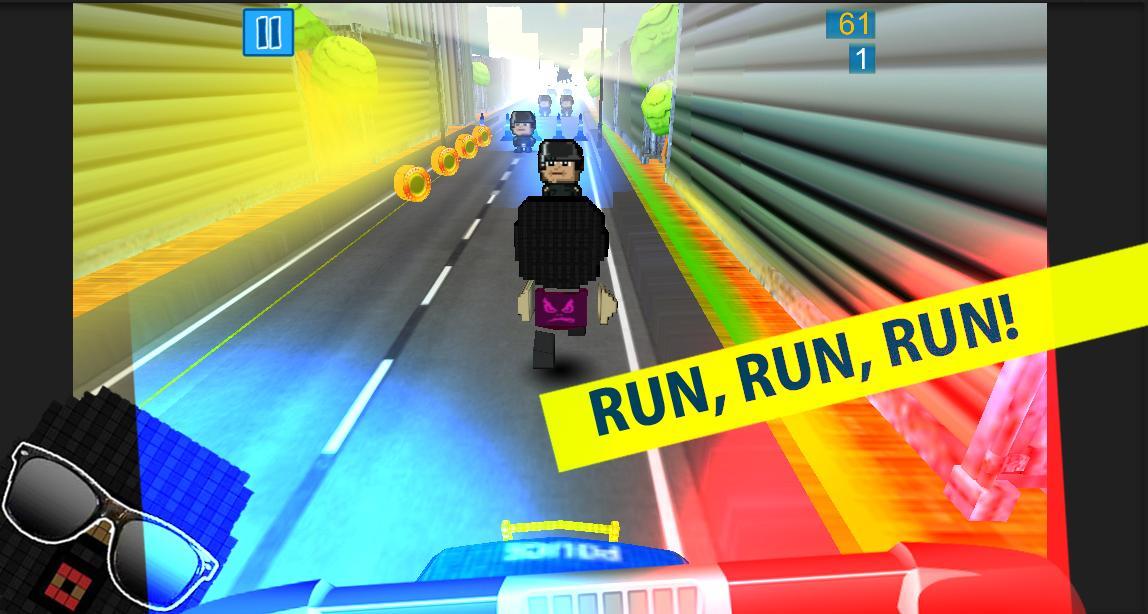 Fast thief run: 3D Runner