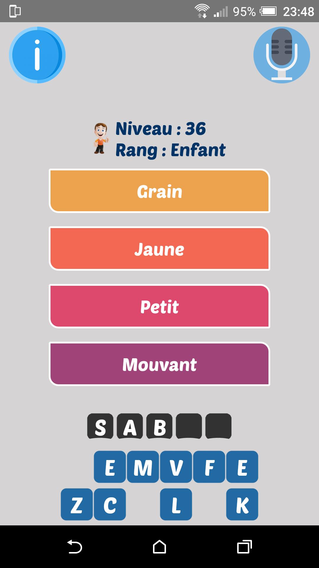 4 indices 1 mot