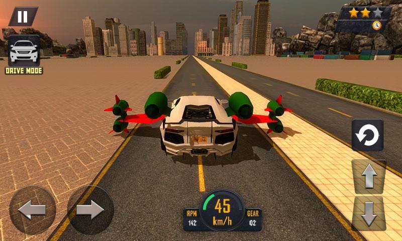 Flying Car Stunts 2016