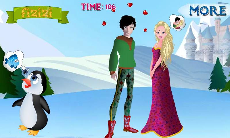 Winter Kissing Games