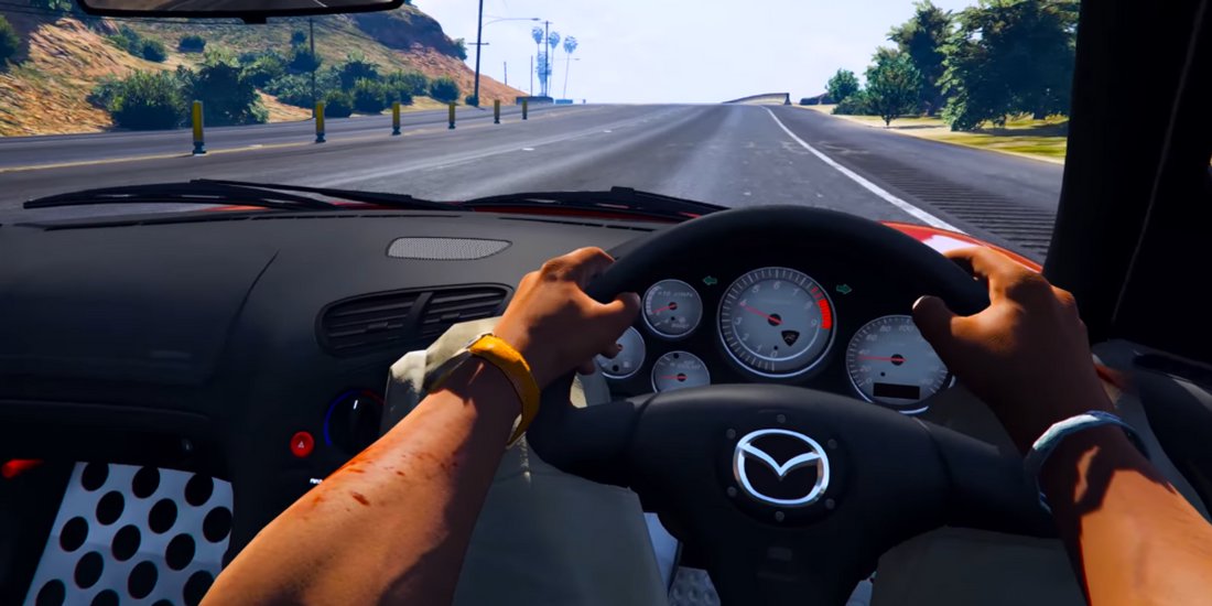 RX7 Driving Mazda Simulator