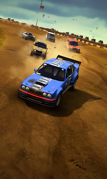 Thumb car race dirt drift